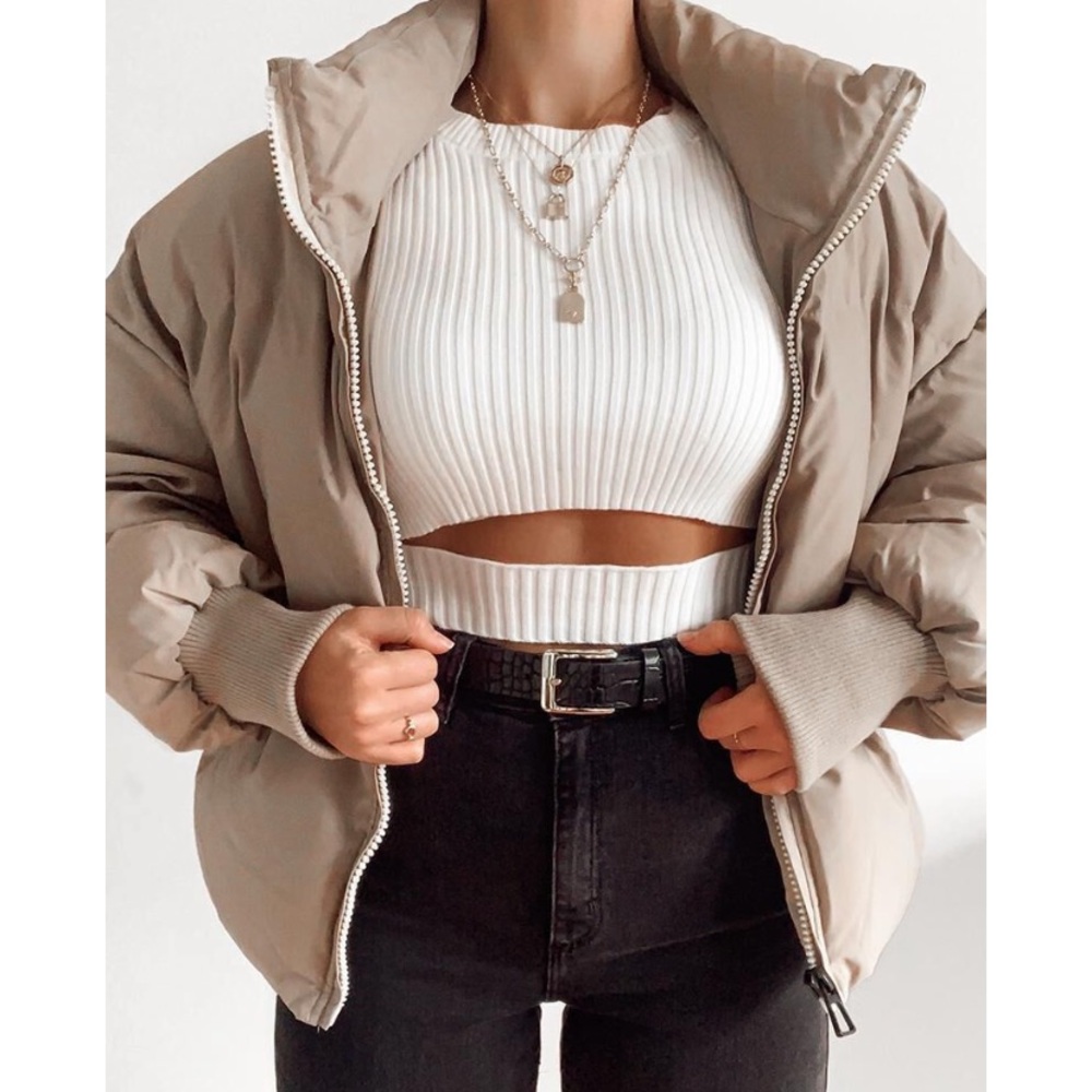 Pernille Knit Top in White - Showpo